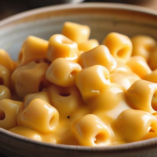Creamy bowl of Golden Macaroni and Cheese Bliss.