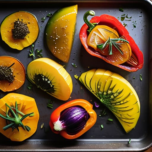 The Ultimate Sheet Pan Roasted Veggie Medley.