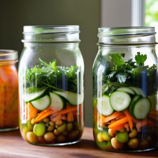 Layered Mason Jar Salad Architectures.