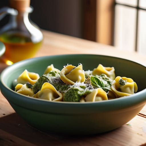Pesto Pasta Perfection in a warm bowl.