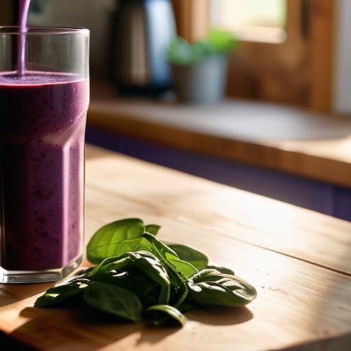 Protein-Packed Breakfast Smoothies with berries.