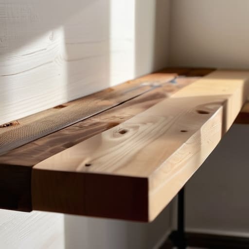 The Magic of Custom Floating Shelves.