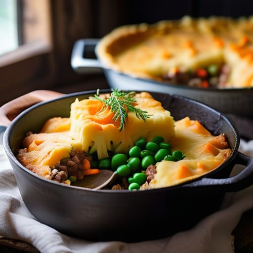 The Ultimate Skillet Shepherd's Pie in pan.