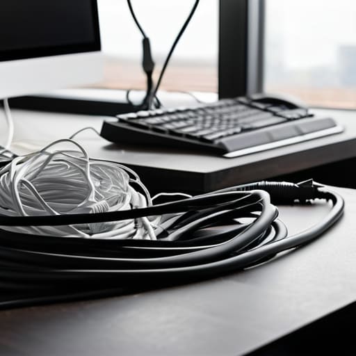 Effective cable management DIY for cords.
