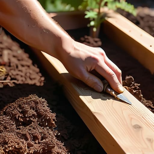Steps on how to build a raised garden bed.