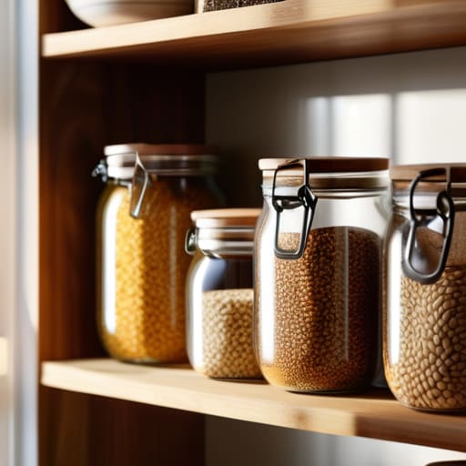 Mastering Bulk Buying Healthy Staples in jars.