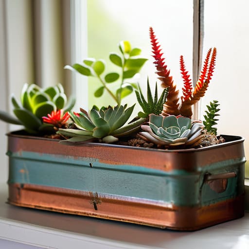 Creative DIY planters from household items.