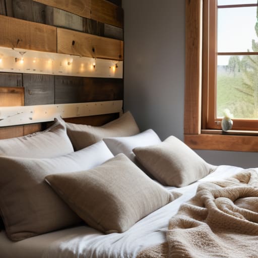 The Rustic Reclaimed Wood Wonder headboard.