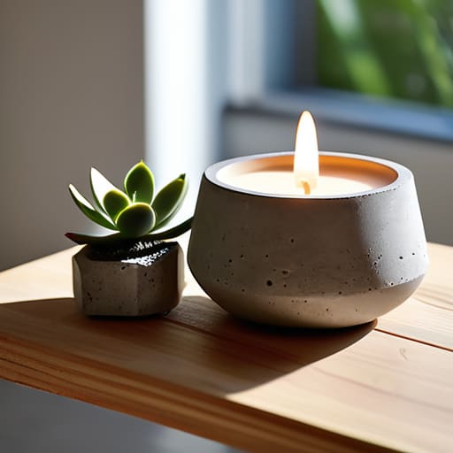 Modern and affordable concrete craft ideas.