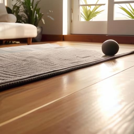 Home workout for beginners in living room.