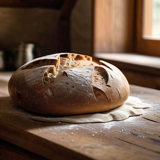 How to bake bread at home easily.
